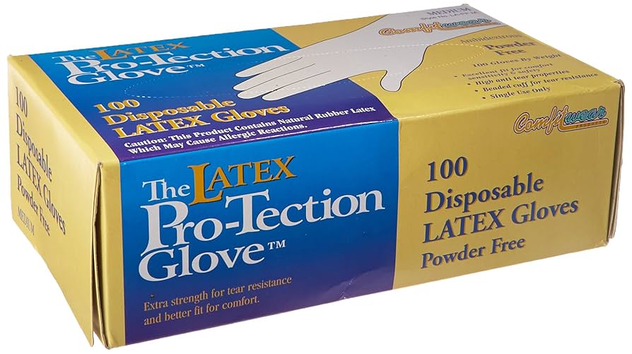 Finecare Latex Gloves 100枚入り×10個セット Finecare Latex Gloves 100枚入り×10個セット